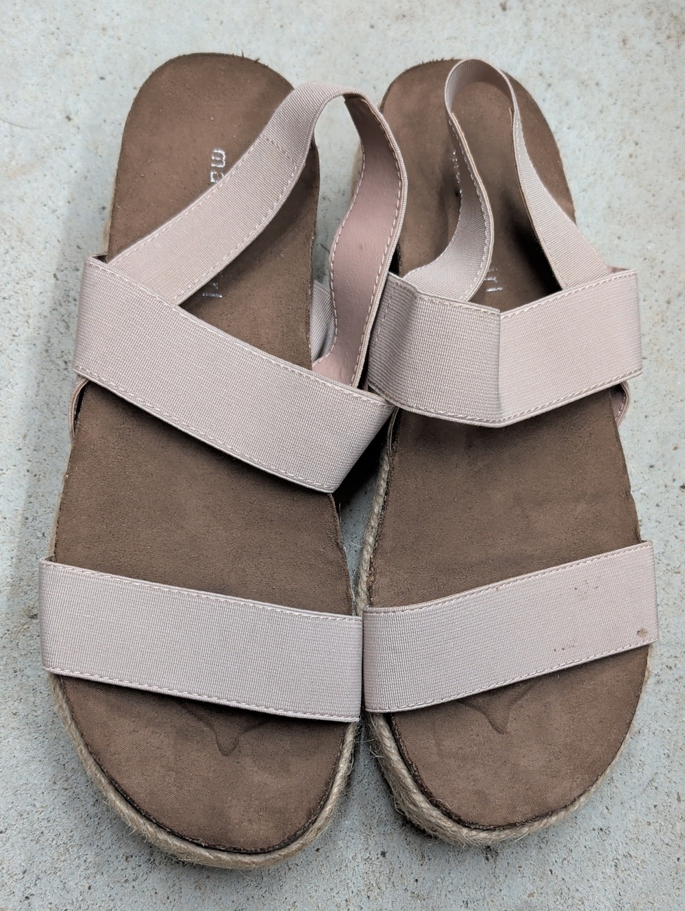 Steve Madden Cybell Women’s Neutral Elastic Strap Espadrille Sandals - Blush
